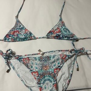 Helen Jon Tropical Print Bikini Set